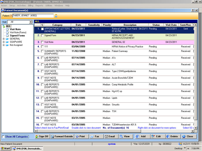 emr document